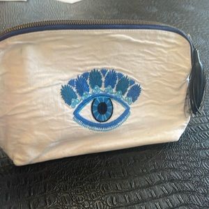 Fragonard Parfumeur Cosmetic Bag - Embroidered Eye in front Toiletrie Bag